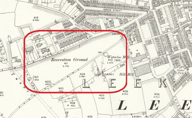 Leek - Recreation Ground : Map credit National Library of Scotland